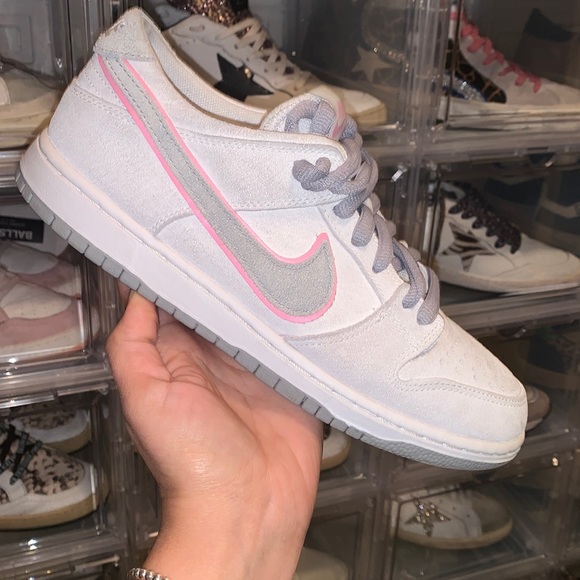 Nike SB Dunk Low Ishod Wair Flat Silver “perfect pink” size